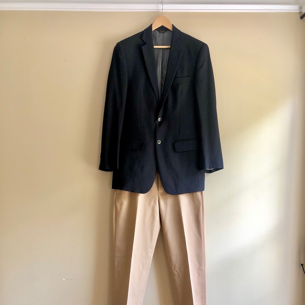 Man blue blazer